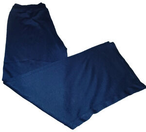 Very Important Pieces Women’s Navy Blue Stretch Straight Leg Pants Size L BG23